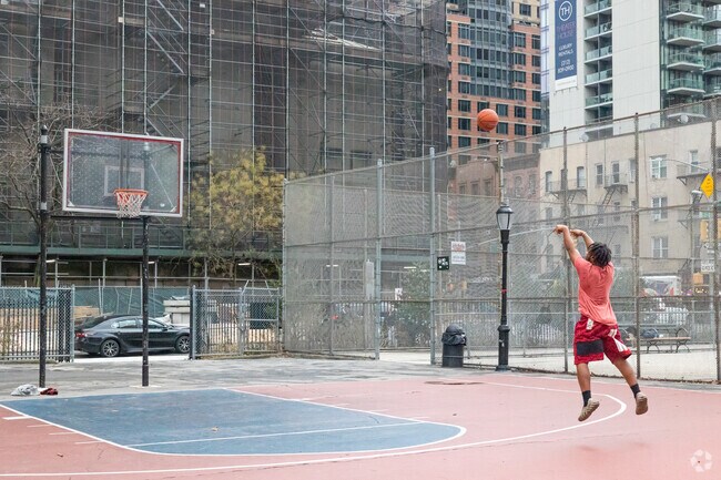 Athletic courts at St Vartan Park are used year round.