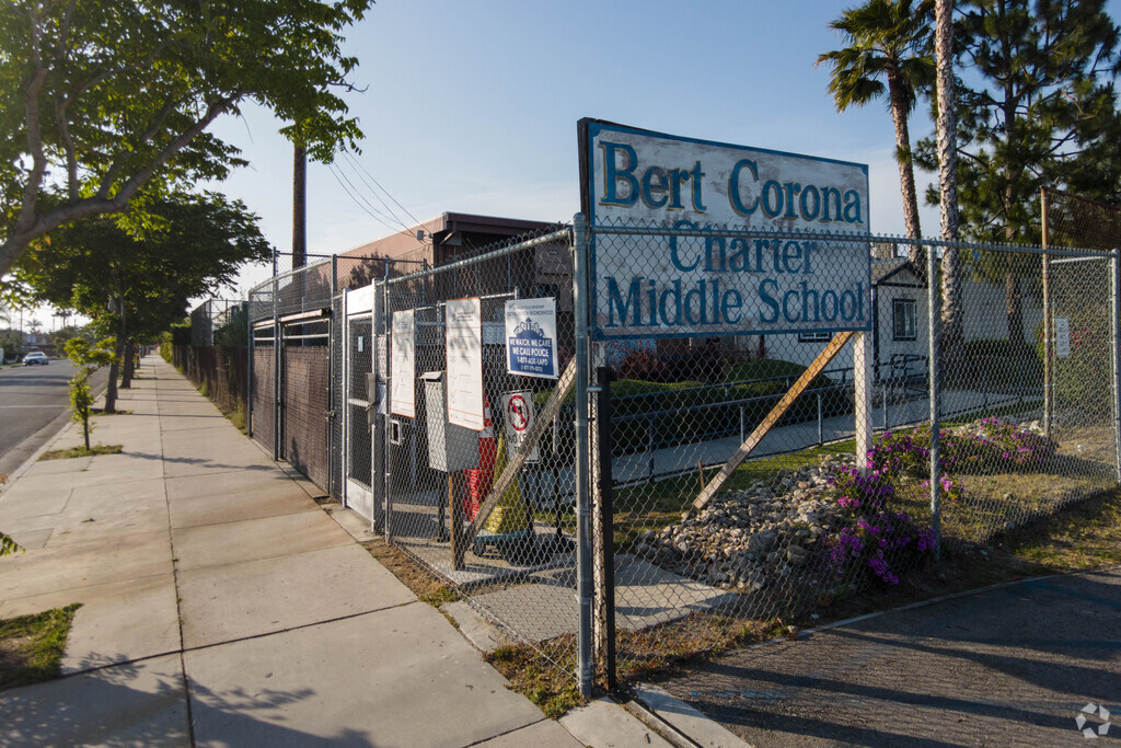 Bert Corona Charter School's lower level campus is on Remick Avenue in Pacoima.