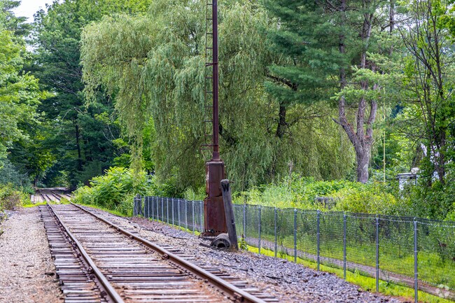 Winnisquam River Trail in Tilton offers a walking path next to train tracks with pretty views.