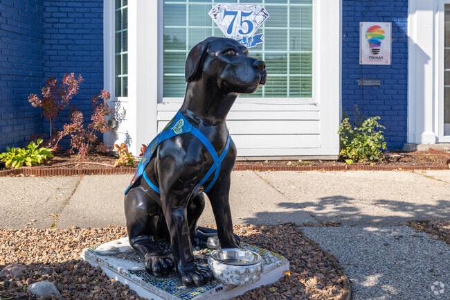 Fun, quirky statues dot Mack Avenue in Grosse Pointe Woods.