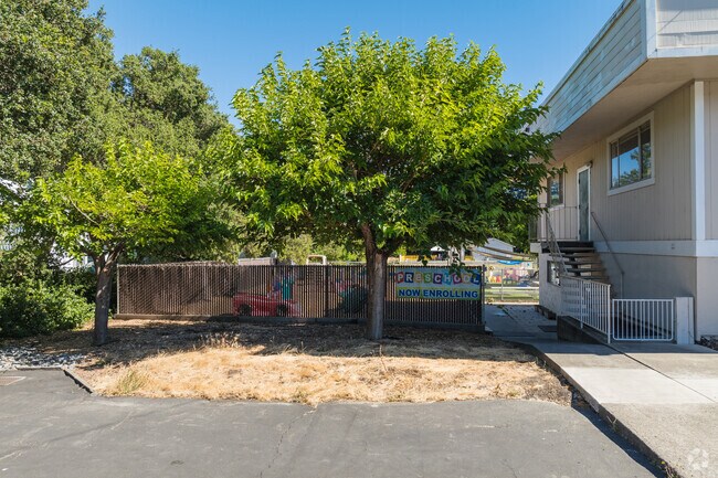 A teacher assists a student with a difficult question at Redwood Christian School.