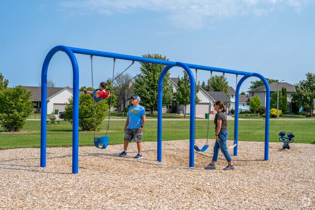 Red Smith parks swings are always a favorite for kids and adults.