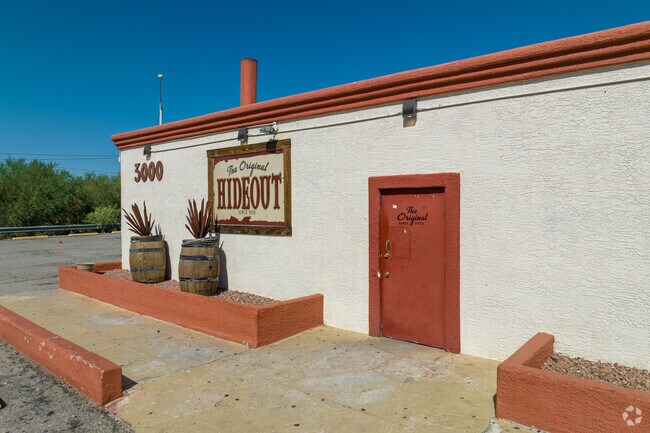 The Original Hideout is a longstanding bar near Enchanted Hills.