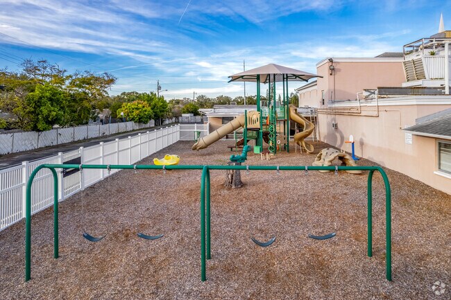 On breaks during school sessions kids can enjoy the playground at Wellmont Academy.