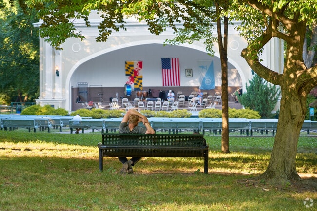 Hagerstown City park has an outdoor amphitheater hosting live events throughout the year.