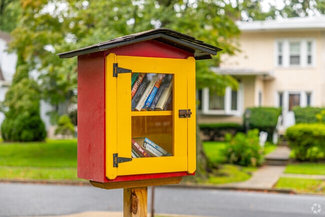 Take or leave a book at the free little library in Jack Edmunson Park in Collingdale.