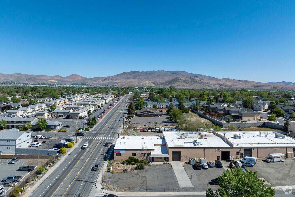 An aerial view of Silver State Charter Schools facing North.