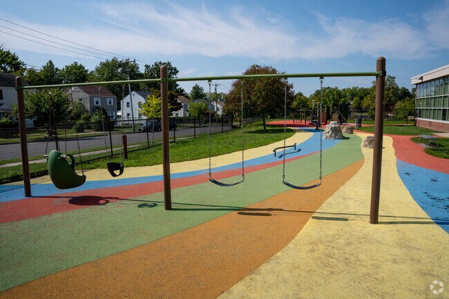 The playground at The Environmental Sciences Magnet at Mary Hooker School serves students needs.