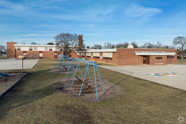 Lyon Magnet Elementary School in Waukegan includes a playground.