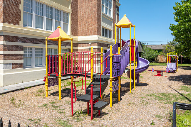 Benjamin Franklin Middle School has a playground for students to enjoy.