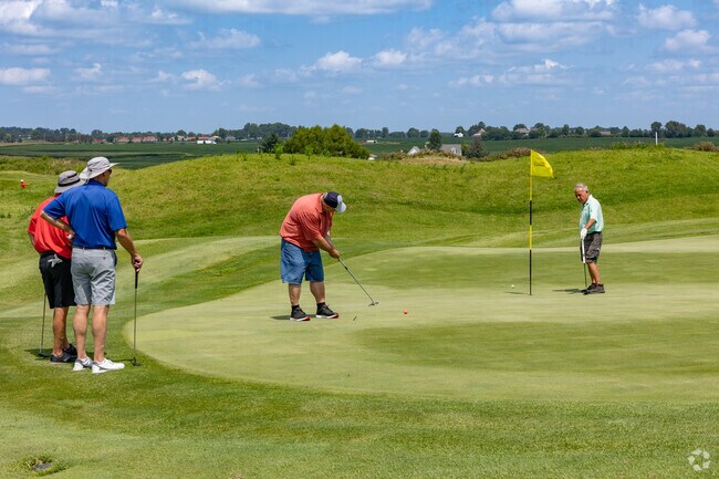 Cambridge Golf Club is a 7,200 yard Scottish style links course.