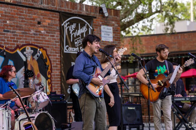Locals can catch free shows at Bo Diddley Plaza, just west of Northeast Neighbors.