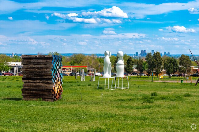 Enjoy a stroll through the sculpture garden by Arvada Center for the Arts and Humanities.