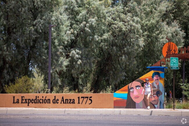 Juan Bautista de Anza
National Historic Trail runs along the east side of Barrio Hollywood.