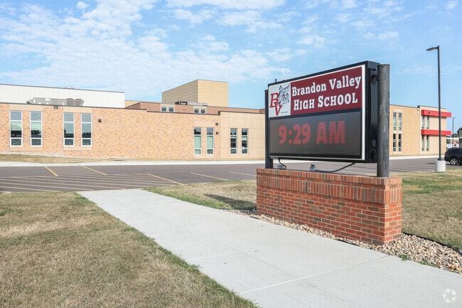 Brandon Valley High School serves students in grades 9 through 12.