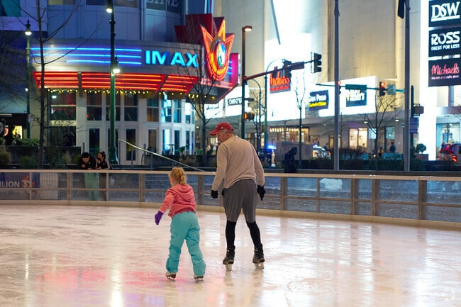 Residents of Forest Glen can enjoy the ice rink downtown.