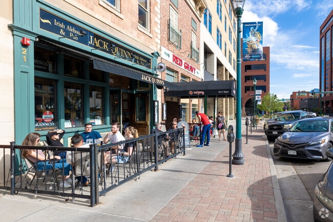 Sit outside and have some great Irish Pub food at Jack Quinn's in Downtown Colorado Springs.