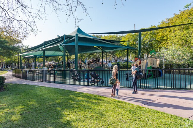 Venetian Islands kids enjoy playing on the playground at Belle Isle Park.
