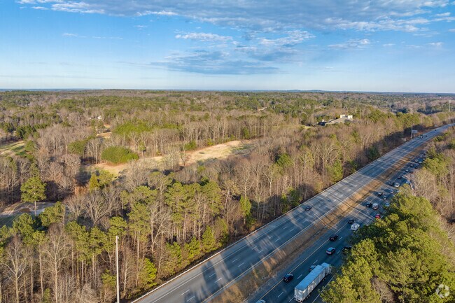 Aerial photo of the neighborhood, with  Route 78.