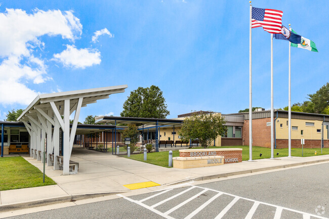Brookland Middle School entrance way in Hentrico School District.