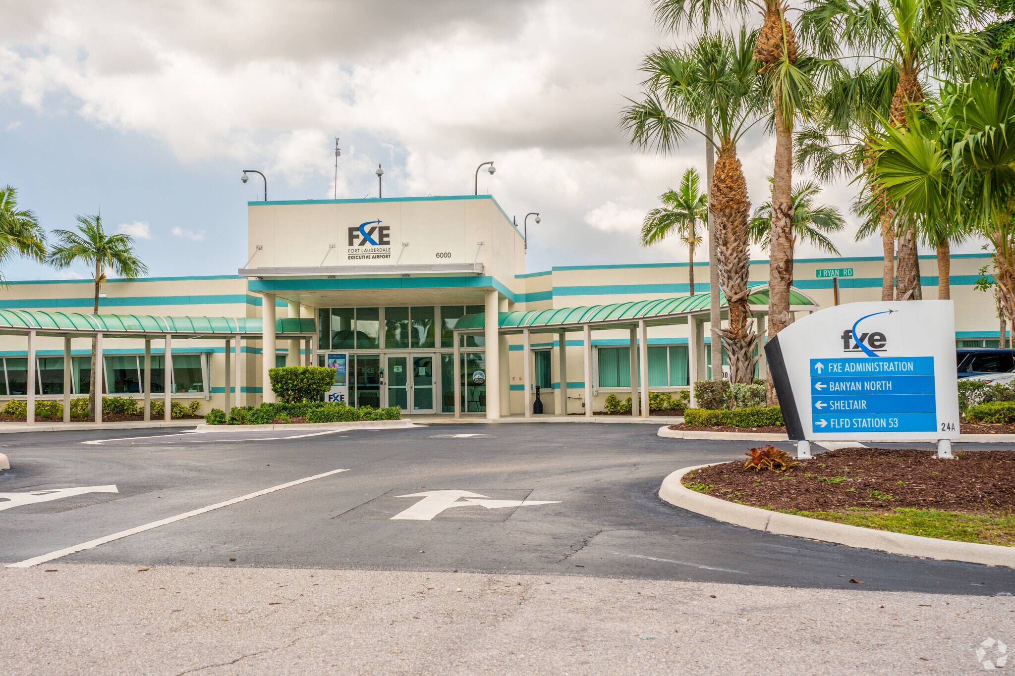 Fort Lauderdale Executive Airport very close to the Palm Aire neighborhood.