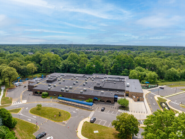 Aerial overview of the Freehold Learning Center.