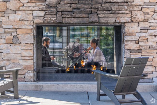 Numerous spaces in the Kent Station retail core provide spaces to hang in Downtown Kent.
