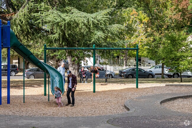 Kids love the slides at Takena Park in Albany, Oregon.