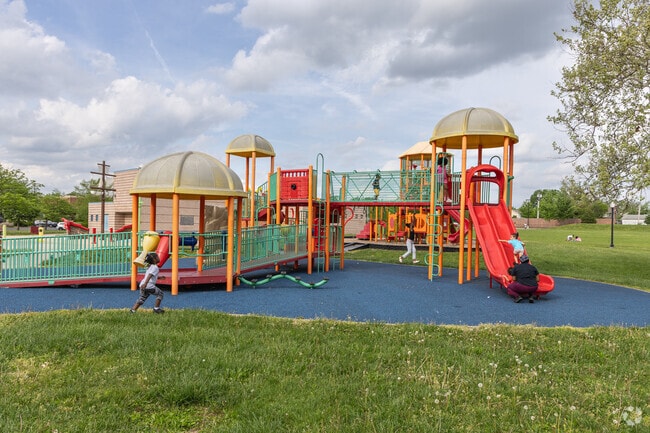 Children can play all day at the large playground at Fairview Park.