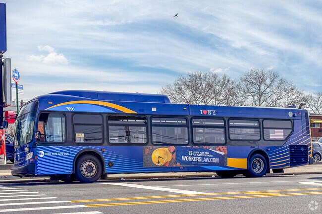 107 Words
|
0 Attachments
Several bus lines service the Flatlands neighborhood.