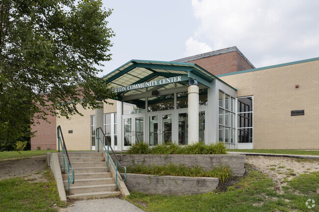 Gerald E. Talbot Community School share space with the parks department.