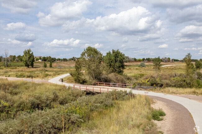 Willow Run Open Space provides a paved path for morning walks.