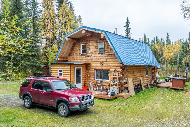 There are some larger two-story cabins in Salcha for higher price points.