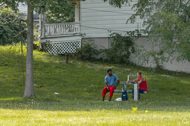 Wright View residents enjoy spending time at Washington Park, while enjoying the warm weather.