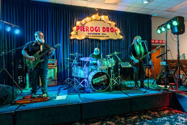 The live music is excellent at the Pierogi Drop near Sunnyside.