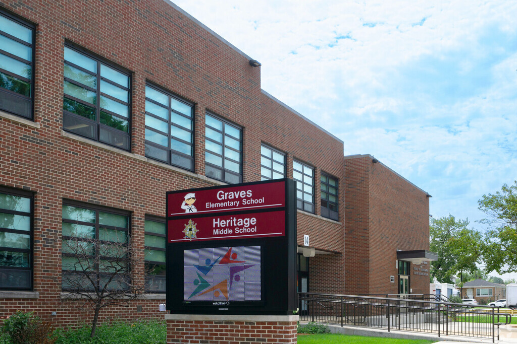 Otis P Graves Elementary School serves grades PK-4.
