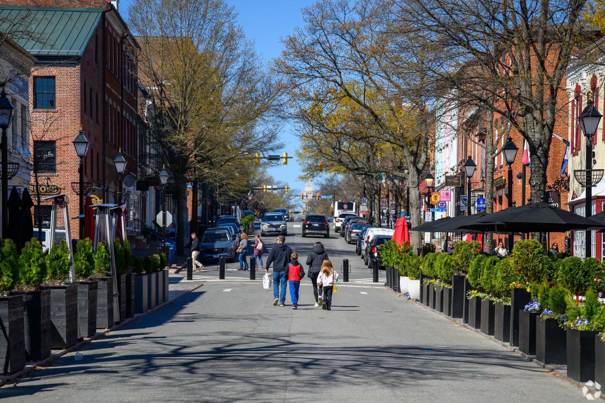 Take a stroll down King Street in Old Town near Taylor Run.