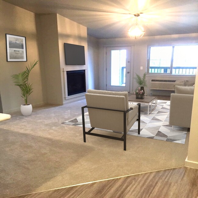 Virtually Staged Living Room