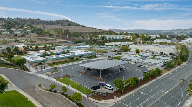 An elevated view of Chaparral High School.