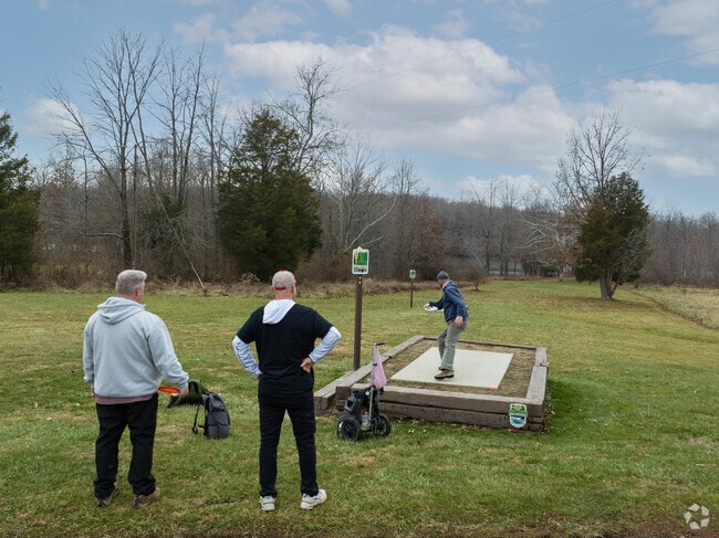 Stonelick Lake State Park features an 18 hole disc golf course.