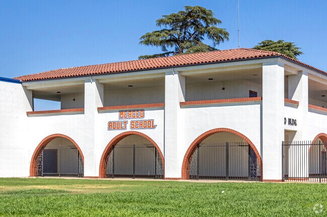 A classroom at Yosemite High School in Merced.
