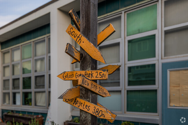 Navigate Knowledge: Miraloma's World Street Sign, Inspiring Global Perspectives.