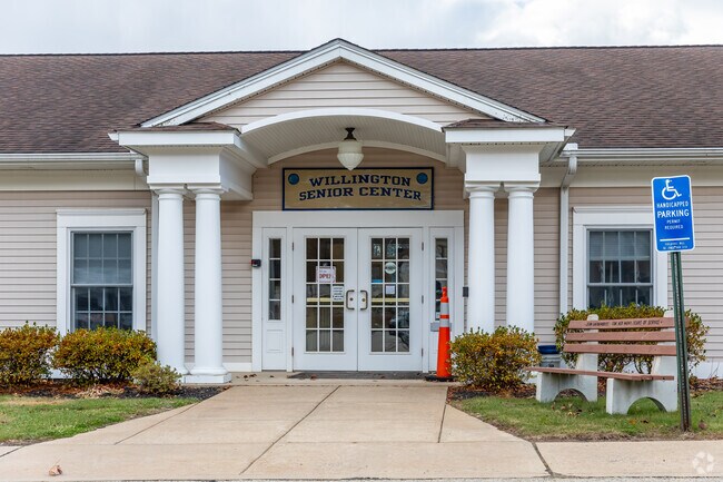 Willington Senior Center is conveniently located near the town's senior housing facilities.