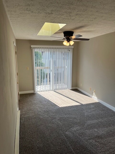 Living room with skylight