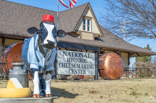 Due to its burgeoning dairy industry, Monroe is known as the “Gateway to Cheese Country” and the “Cheese Capital of the U.S.A.