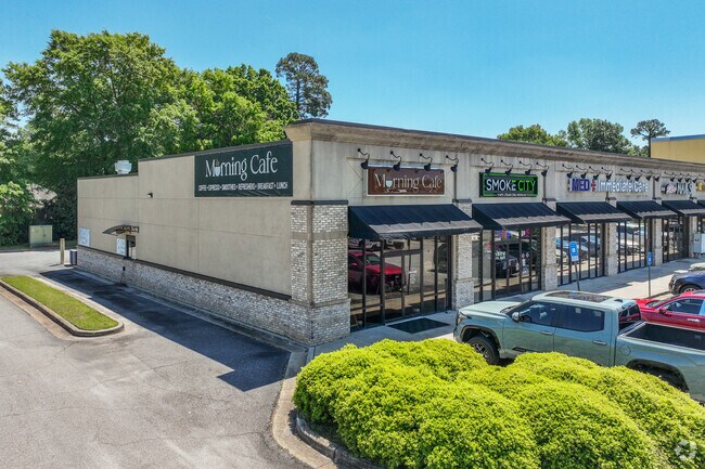The Morning Cafe is a favorite local diner for breakfast, lunch, or just coffee in Pecan Grove.