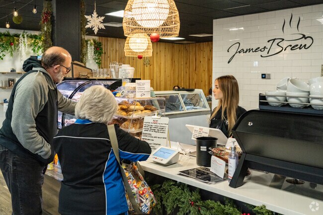 Grab a fresh cup of joe at James Brew Coffee.