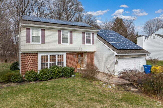 Red Bank features colonial style homes.