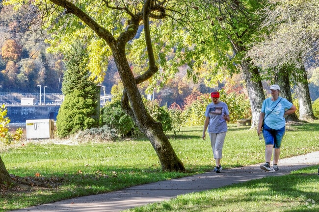 Meet up with a friend for a morning walk in Rayburn Township.