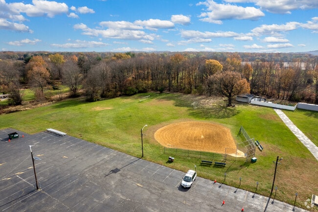 A baseball field at Springfield Township Elementary School.
